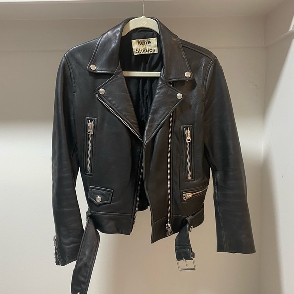 Acne Mock Leather Jacket - Picture 5 of 9